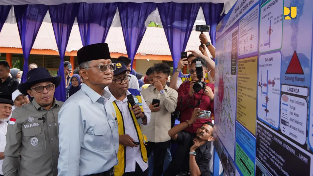 Antisipasi Banjir Lahar Dingin di DAS Anai, Kementerian PU Bangun 9 Sabo Dam Gunung Marapi Sumbar