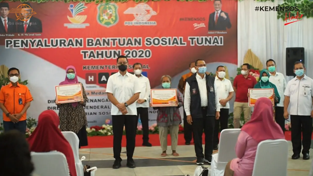 BST Tahap 8, Pos Indonesia Salurkan Bansos Kemensos untuk 54.810 KPM di Kota Medan