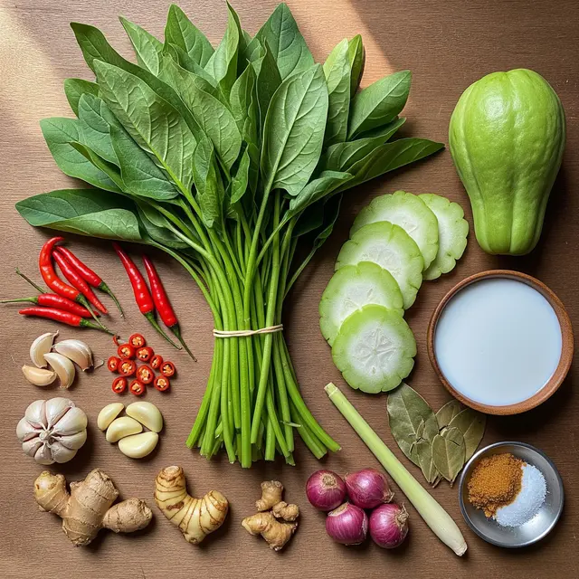 Resep Sayur Bobor Bayam Labu Siam