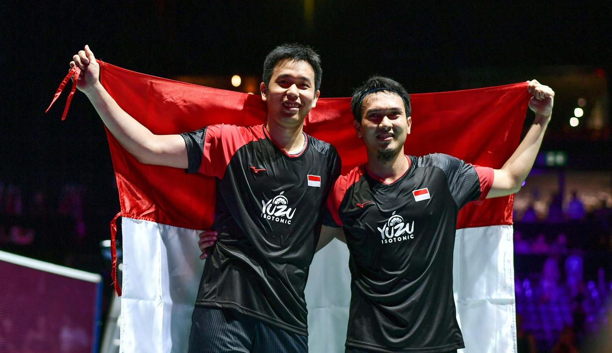 FOTO: Hendra Setiawan / Mohammad Ahsan Sabet Gelar Juara ...