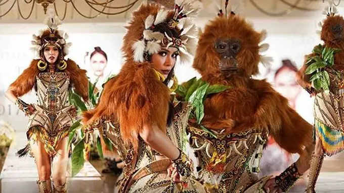 Bunga dan kostum nasional Indonesia di Miss Universe/copyright: instagram/officialputeriindonesia