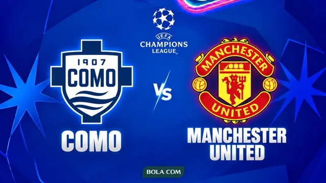 Ilustrasi Como Vs Manchester United