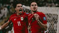 Kevin Diks mencetak gol untuk Timnas Indonesia ke gawang Timnas Arab Saudi. (Bola.com/Dok.X Timnas Indonesia).