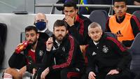 Carrick yang juga orang kepercayaan Ole ini diberi tugas memimpin Cristiano Ronaldo dan kawan-kawan hingga menemukan pelatih baru atau paling tidak hingga akhir musim. (AFP/Glyn Kirk)