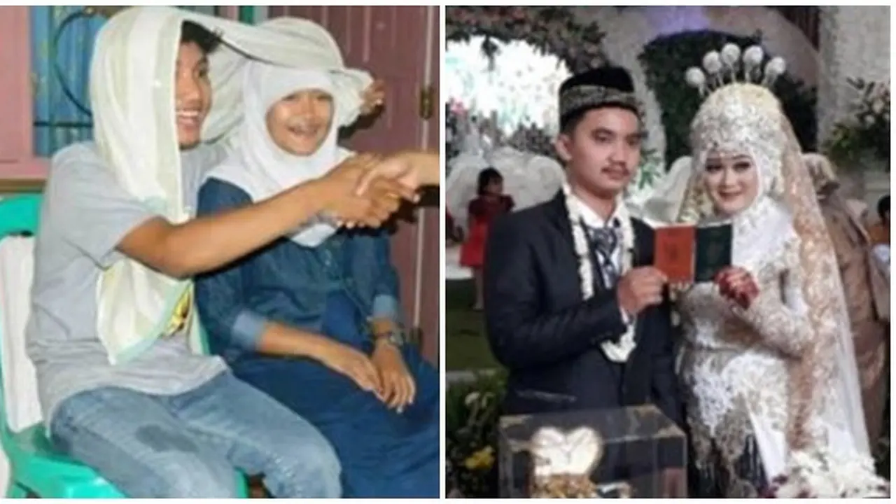 Awalnya Hanya Becandaan Saat SMP, Akhirnya Pasangan Ini Nikah Beneran
