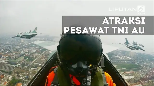 Begini Atraksi Pesawat TNI AU