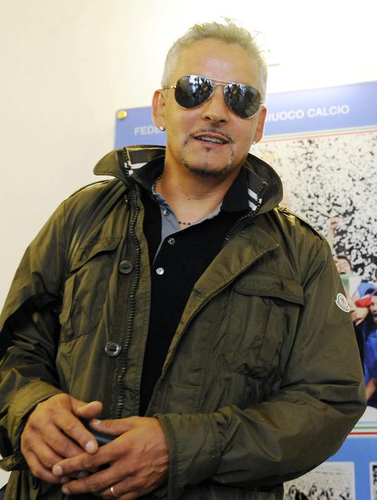 5. Roberto Baggio - Sebelum gabung Inter Milan, sempat bergabung bersama Rossoneri selama dua musim. Bersama AC milan, dirinya sukses mengaet dua gelar Serie A. (AFP/Tiziana Fabi)