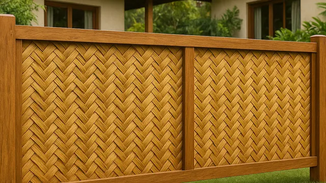 7 Model Pagar Kombinasi Bambu dan Kayu yang Cantik, Natural dan Tahan Lama