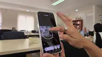 Mencoba fitur Circle to Search di HP Oppo Find X8 yang didukung ColorOS 15 (Liputan6.com/ Agustin Setyo Wardani)
