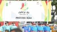 Upacara Peringatan hari Ulang Tahun Riau di Kantor Gubernur Riau. (Liputan6.com/Dok DPRD Riau)