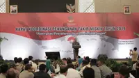 Direktur Jenderal Penanganan Fakir Miskin, Andi ZA Dulung saat kegiatan Rapat Koordinasi Penanganan Fakir Miskin Tahun 2019 di Makassar.