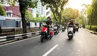 Acara 'Ride & Connect' dihadiri puluhan pengguna sepeda motor listrik Ofero, kreator konten, hingga pecinta gaya hidup urban. (ist)