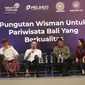 Seminar “Pungutan Wisman untuk Pariwisata Bali yang Berkualitas” di Kampus Universitas Udayana (Unud) Bali, Selasa (23/1/2024). (Dok. Istimewa)

 