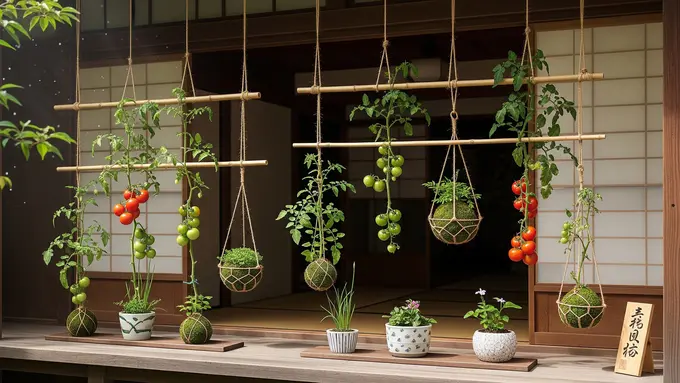 Ide Desain Kebun Tomat Gantung Ala Jepang
