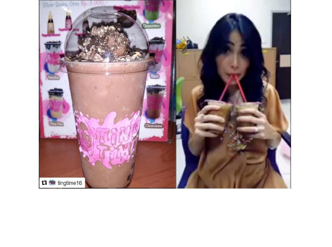 Kenalkan Minuman Baru Nagita  Slavina Saingi Ayu Ting Ting 