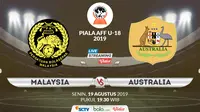 Final Piala AFF U-18 2019: Malaysia vs Australia. (Bola.com/Dody Iryawan)
