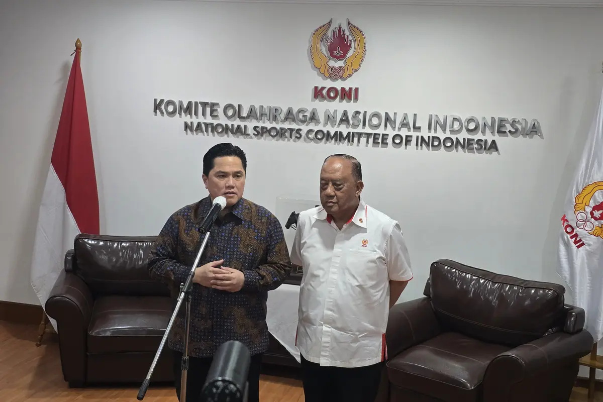 Menpora bersama ketua KONI