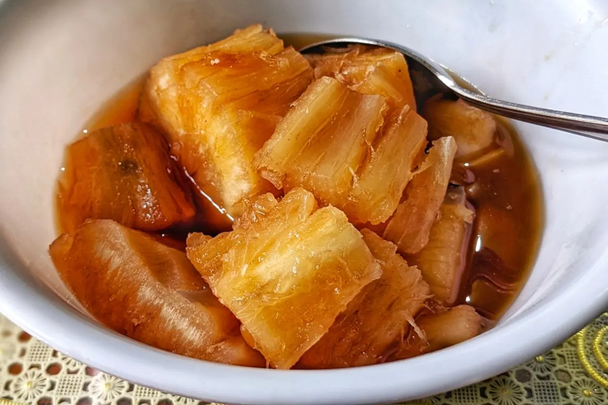 resep ketela pohon manis kolak bajingan telo