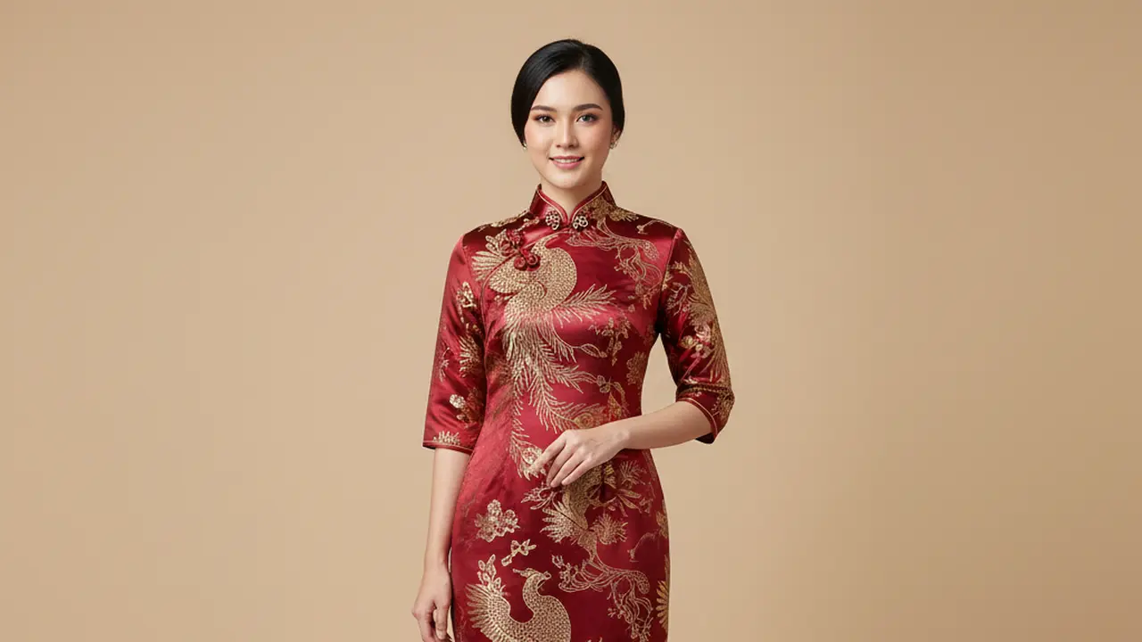 Desain Baju Imlek Pilihan untuk Perempuan. AI