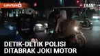 Kena Razia, Joki Balap Liar Nekat Tabrak Polisi