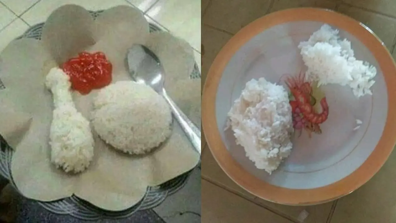6 Potret Makan Nasi Tanpa Lauk, Sering Dialami Anak Kos