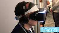 Headset VR (virtual reality) yang diberi nama Morpheus ini akan hadir untuk PS4 pada tahun 2016.