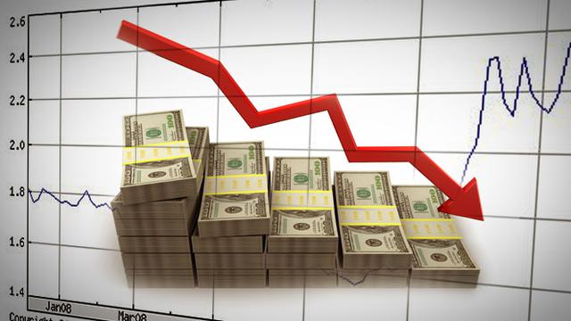 Ilustrasi Emas Naik Dolar Turun 2 (Liputan6.com/M.Iqbal)