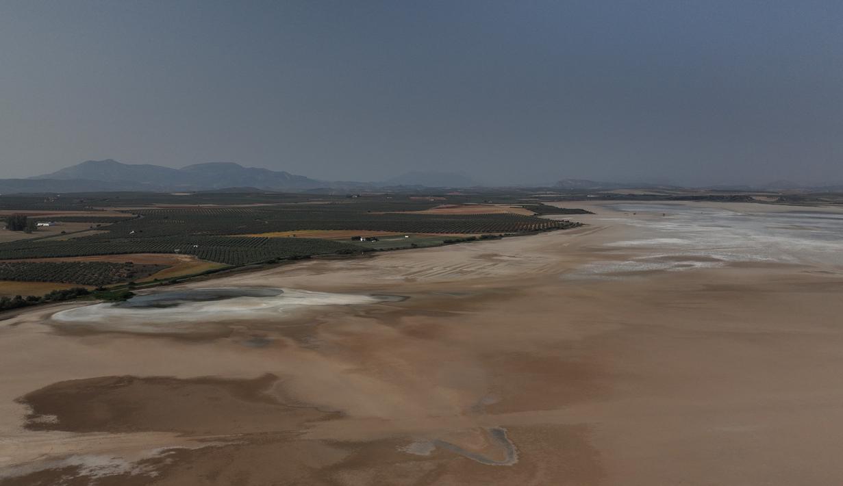 Lahan basah Fuente de Piedra di provinsi Malaga dinyatakan sebagai cagar alam pada tahun 1984. (AFP/Jorge Geurrero)