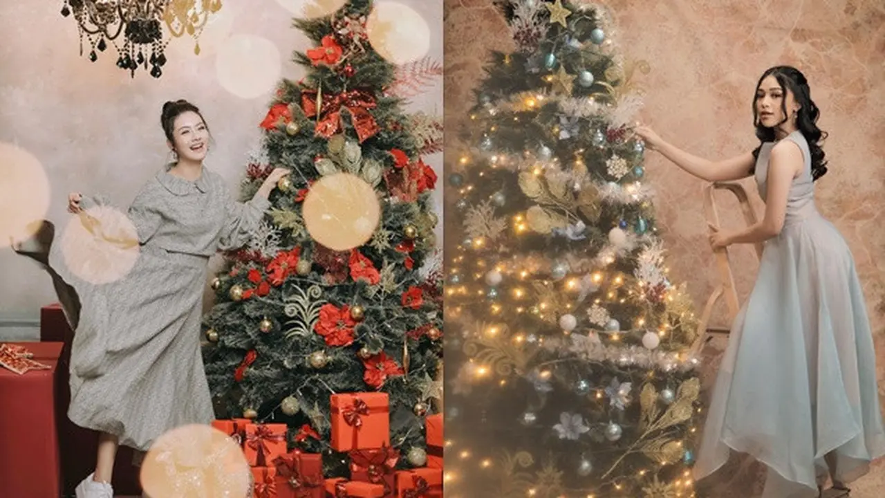 8 Gaya Pemotretan Seleb Tema Natal 2020, Penuh Kebahagiaan