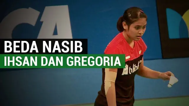 Berita video perbedaan nasib dialami Ihsan Maulana dan Gregoria Mariska pada Indonesia Open 2017.