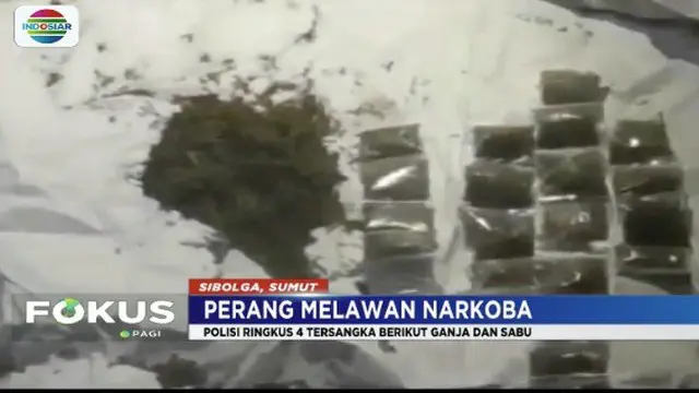 Polresta Sibolga gerebek rumah yang dijadikan sarang narkoba di Jalan D.I. Panjaitan, Sibolga Julu, Sumatera Utara.