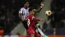 Dua gol Liverpool tercipta setelah Cristian Casseres memasukkan bola ke gawang sendiri diikuti gol Diogo Jota. (AP Photo/Thibault Camus)