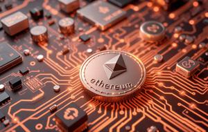 Aset digital kripto Ethereum (ETH). (Foto by AI)