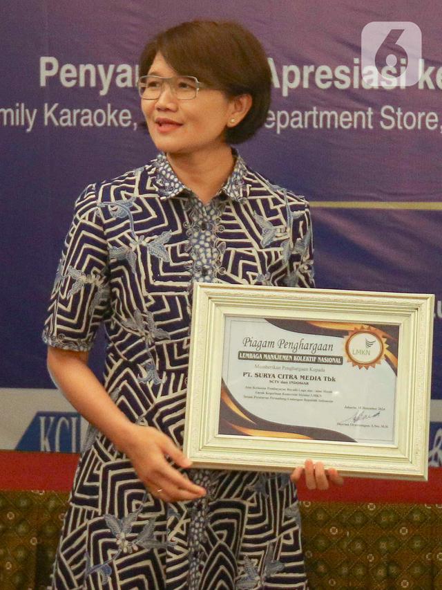 Taat Bayar Rolyalti, PT Surya Citra Media (SCM) Diganjar Penghargaan dari LMKN