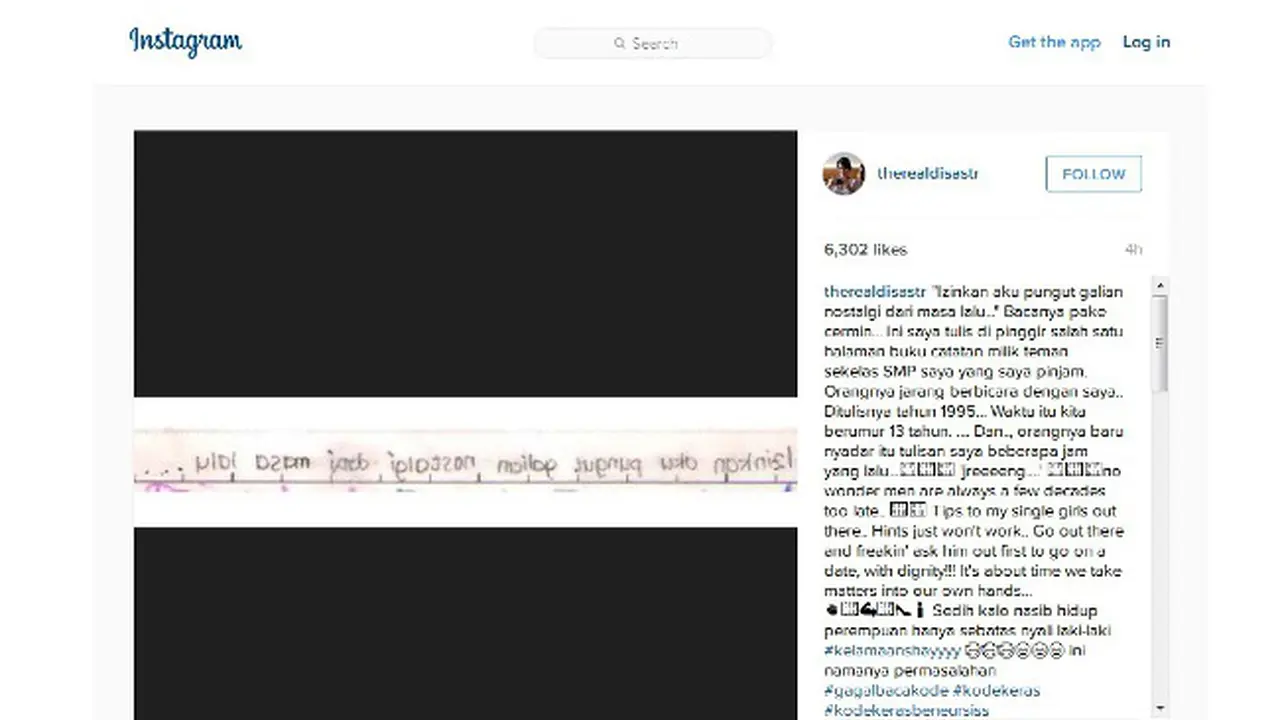 Dian Sastrowardoyo as Secret Admirer - Instagram 1115 1