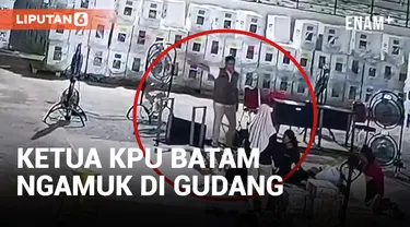 Tendang Meja, Ketua KPU Batam Ngamuk!