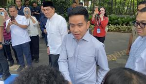 Wakil Presiden Gibran Rakabuming Raka dalam pelepasan Program Mudik Bersama BUMN Danareksa, di Kantor BUMN Danareksa, Selasa (17/3/2026). (Liputan6.com/Christian)