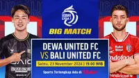 Link Siaran Langsung BRI Liga 1 Big Match: Dewa United vs Bali United di Vidio.com. (sumber: doc.vidio.com)