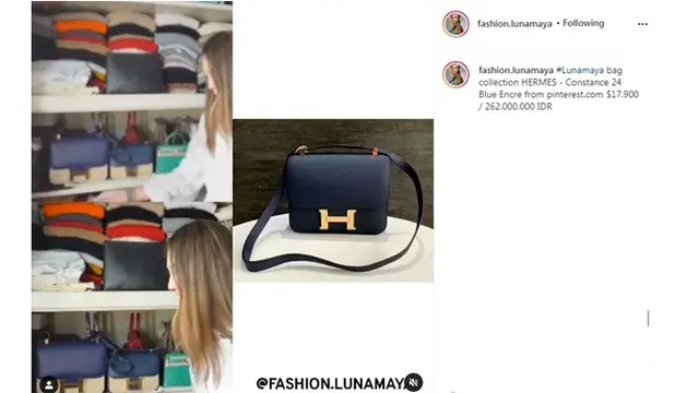 8 Koleksi Tas Mewah Luna Maya Ini Ditaksir Capai Miliaran Rupiah