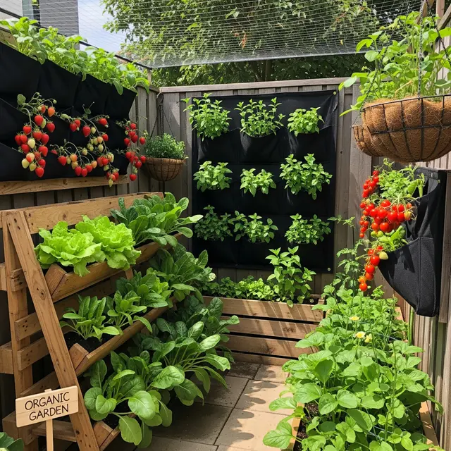 Model Halaman Belakang Rumah untuk Kebun Sayur Organik yang Produktif (Image by Gemini AI)