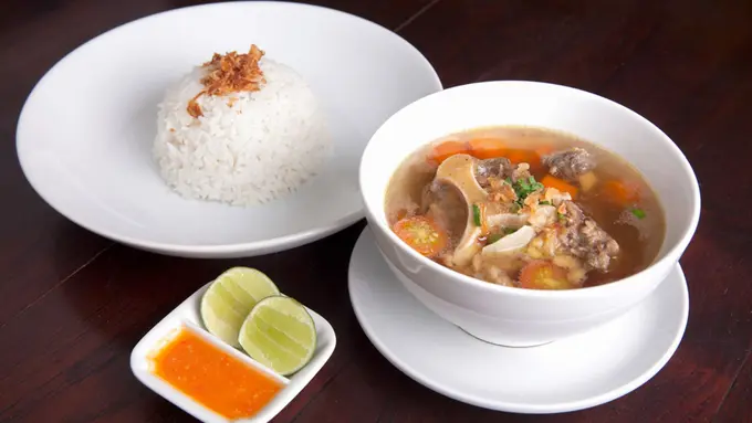 sop kambing bening