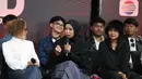 Melalui persiapan matang yang dilakukan selama 3-4 tahun, Indosiar siap menggairahkan kembali dunia anak band di Indonesia. Tampak dalam foto, Direktur Emtek Media, Harsiwi Achmad (kiri) bersama salah satu juri Band Academy, Tantri Kotak saat memberi keterangan di SCTV Tower, Jakarta, Kamis (2/4/2026). (Kapanlagi.com/Budy Santoso)
