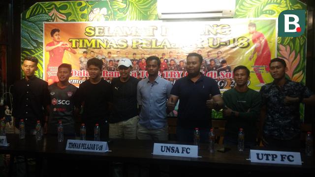 Perwakilan Tim Pelajar U-18 yang beruji coba di Solo