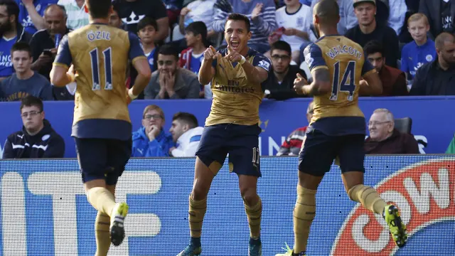 Tujuh Gol dan Sanchez Gemilang, Arsenal Bekuk Leicester 5-2