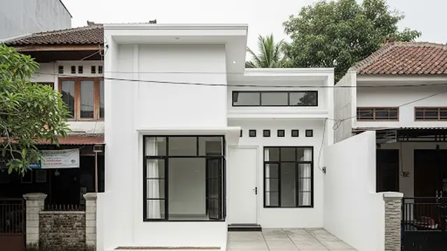 Rumah Modern Serba Putih