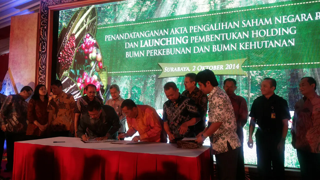 Holding BUMN Perkebunan dan Kehutanan Resmi Berdiri Usai 12 Tahun