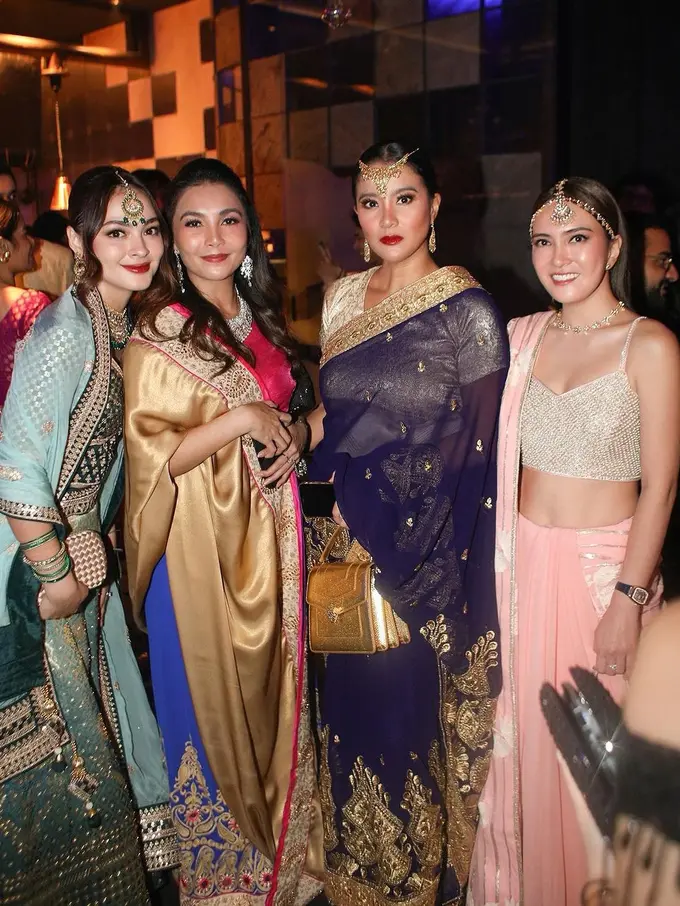 Marcella Zalianty dalam perayaan diwali (Instagram/marcella.zalianty)