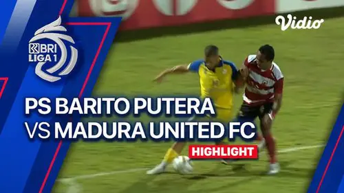 VIDEO: Highlights BRI Liga 1, Madura United Raih Kemenangan 2-1 Kontra Barito Putera