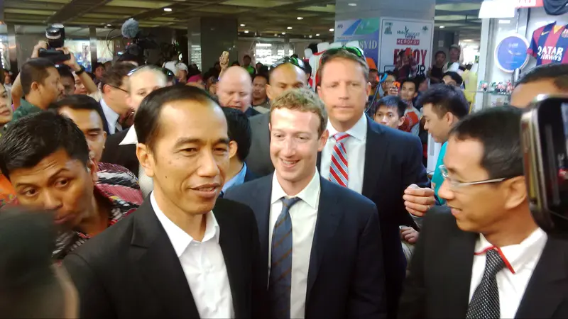 Mark Zuckerberg blusukan bersama Jokowi