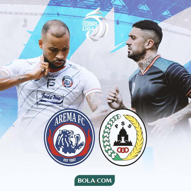 BRI Liga 1 - Adu Kuat Legiun Asing Arema FC Vs PSS Sleman